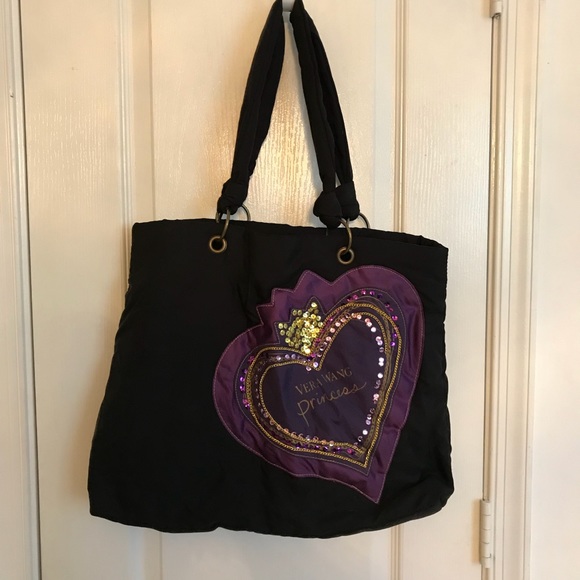 Vera Wang Fabric and Sequined Tote - Picture 4 of 4